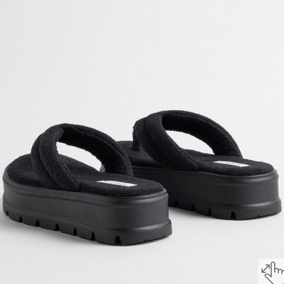 NWT Torrid Size 7 Terry Thong Flatform Sandal Extra Wide Width - Picture 3 of 11